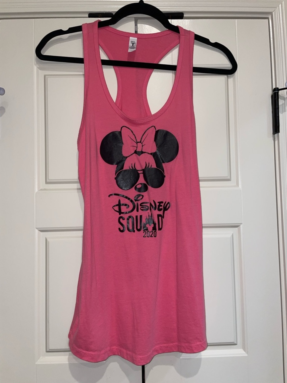 Disney Pink Minnie Graphic Racerback Tank Top